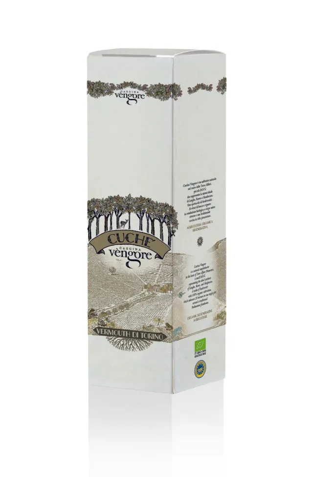 Cantine Povero Cuché vermut alb bio 75cl cutie