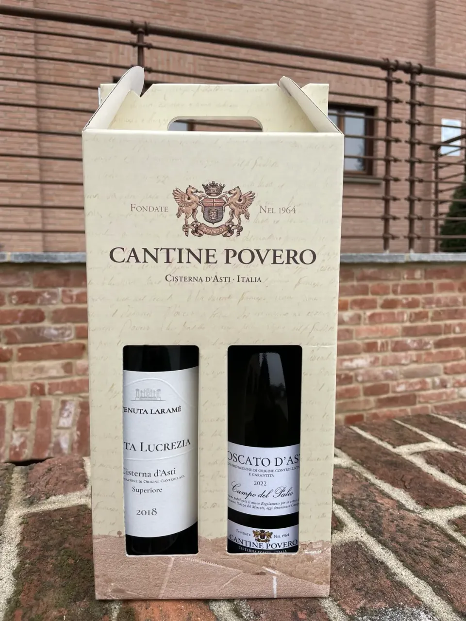 Cantine Povero Il Natale Perfetto set vin 2 sticle sec dulce