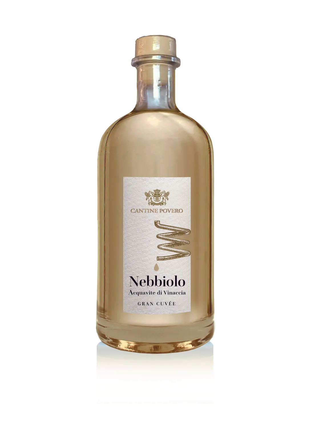 Cantine Povero Aquavite Nebbiolo grappa 42% cutie cadou