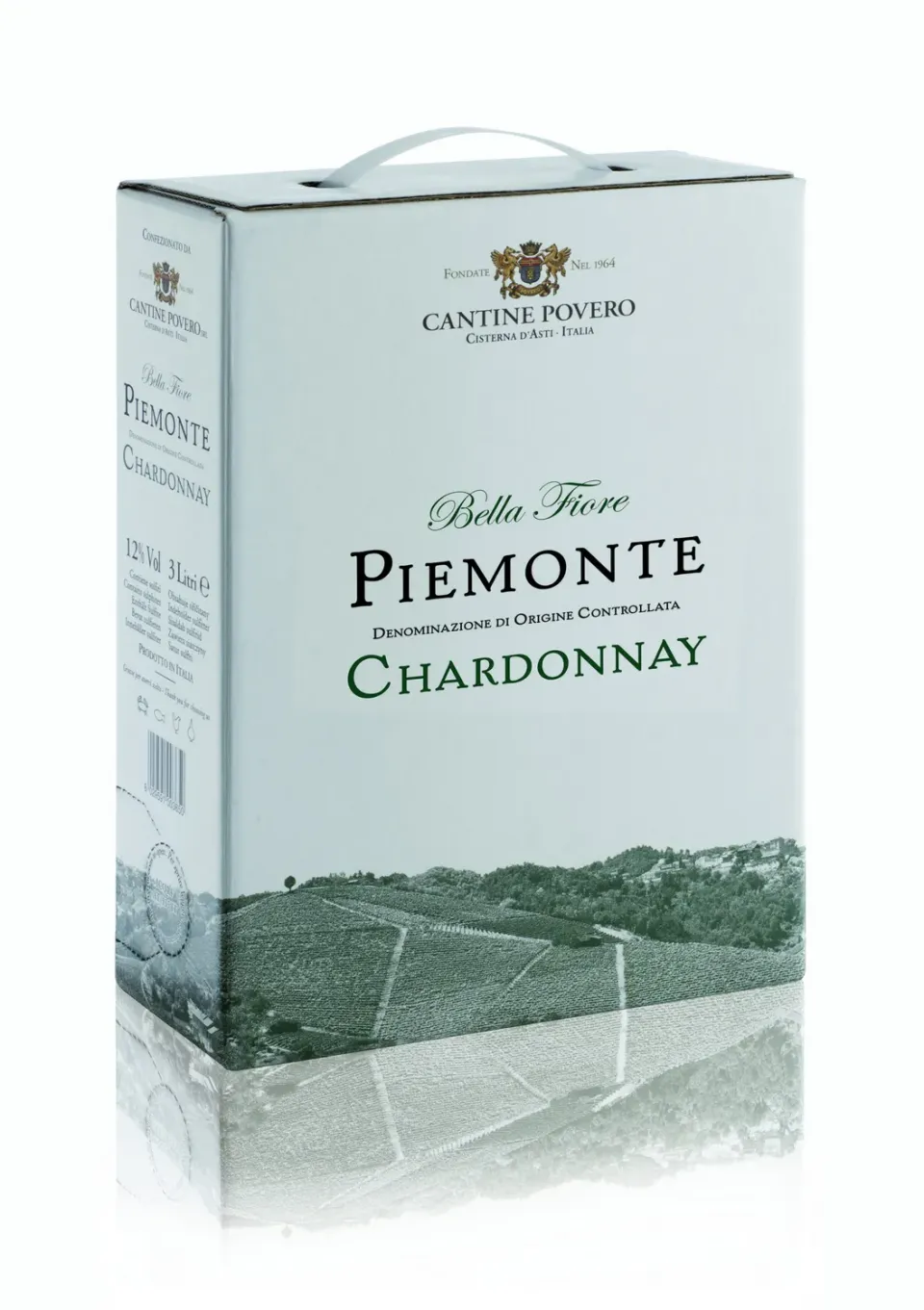 Cantine Povero Bella Fiore Piemonte DOC Chardonnay 2025 vin alb 3L sec