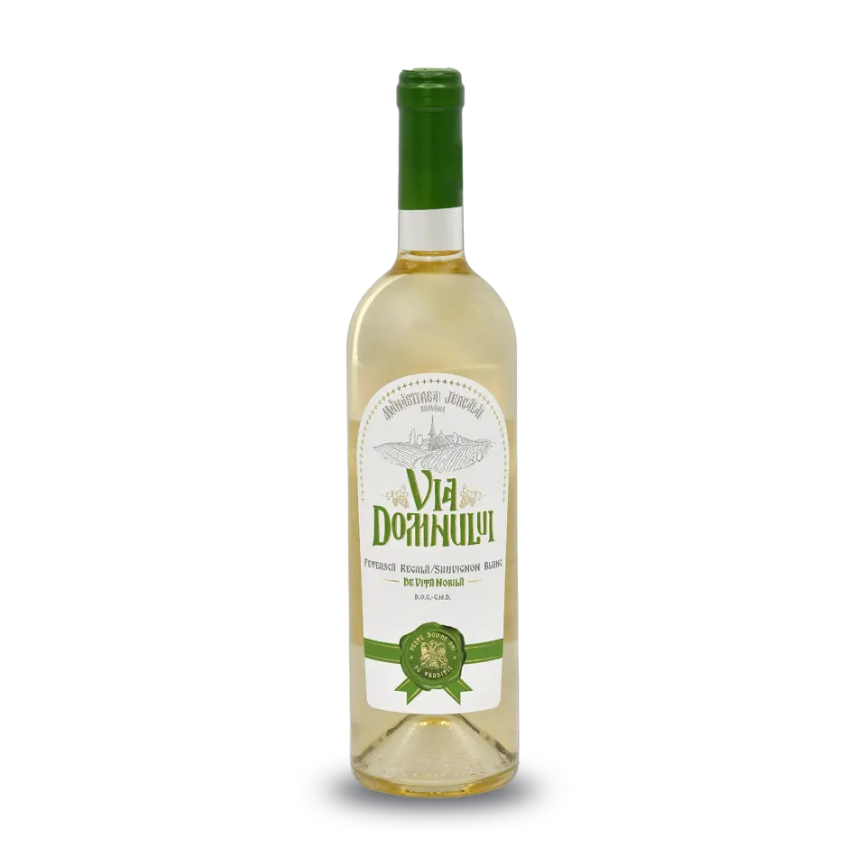 Via Domnului Fetească Regală Sauvignon Blanc vin alb demisec DOC