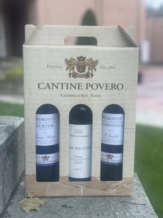 Cantine Povero Fresco e Sapido set vin 3 sticle alb