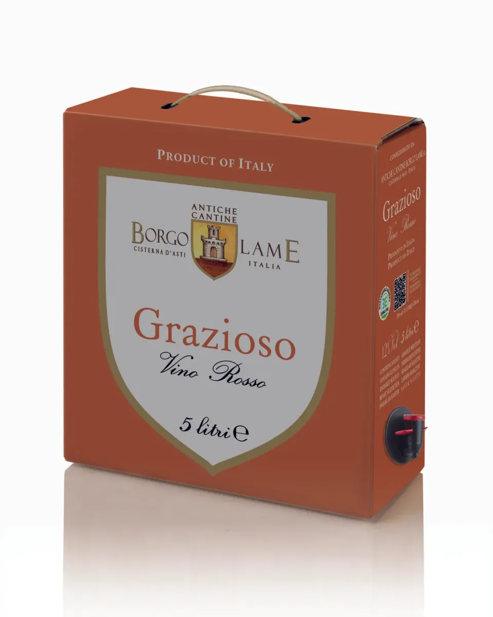 Cantine Povero Grazioso vin roșu 12% 5L