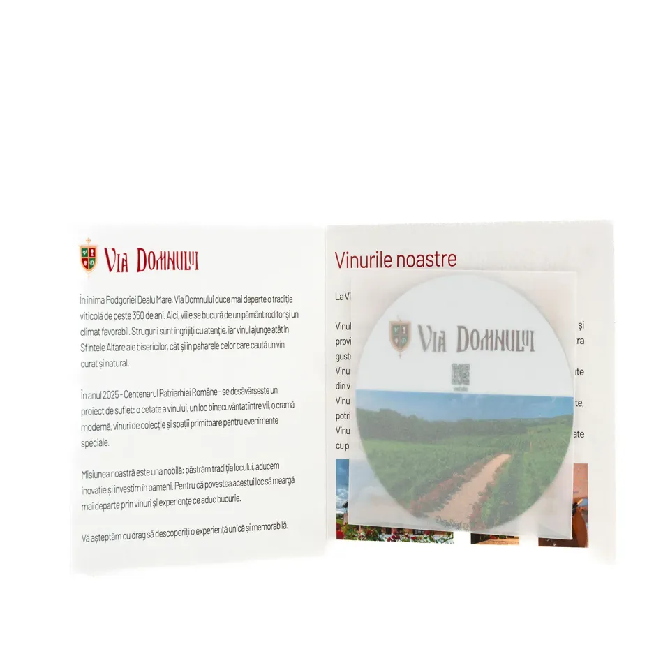 Via Domnului Dropstop picurator vin cu plic pergament
