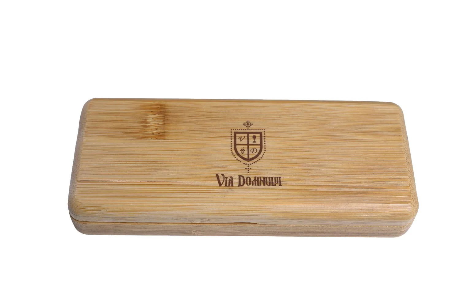 Via Domnului tirbușon inox cutie bambus cadou vin