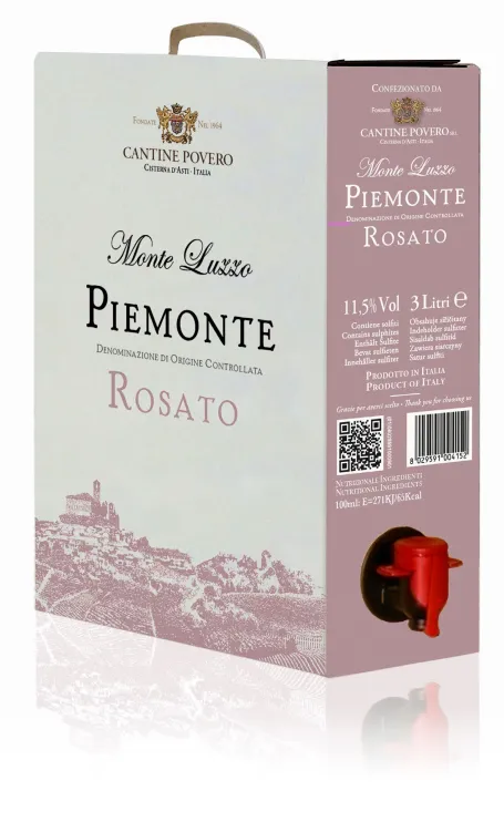 Monte Luzzo Rosato Piemonte DOC 2025 bag 3L 11,5%