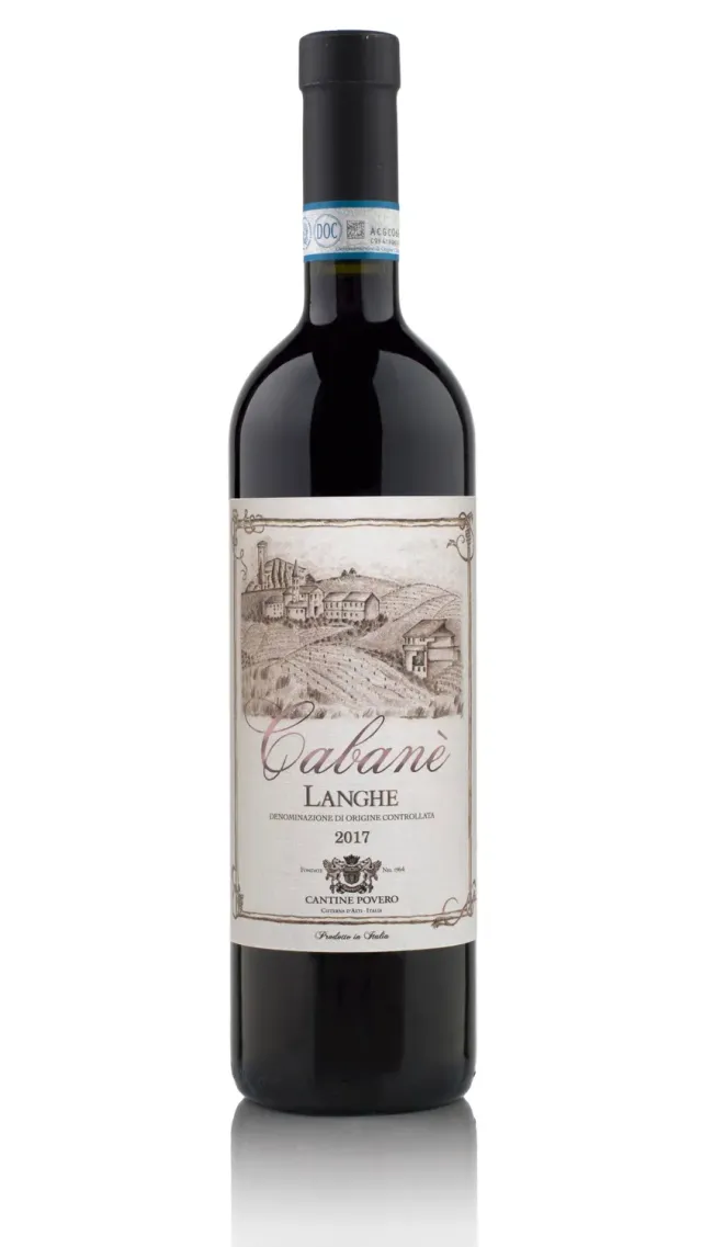 Cantine Povero Cabanè Langhe vin roșu 2022 cupaj