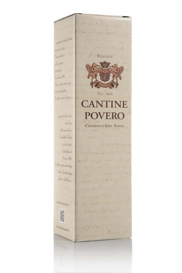 Cantine Povero cutie cadou vin 1 sticla litografata Piemonte
