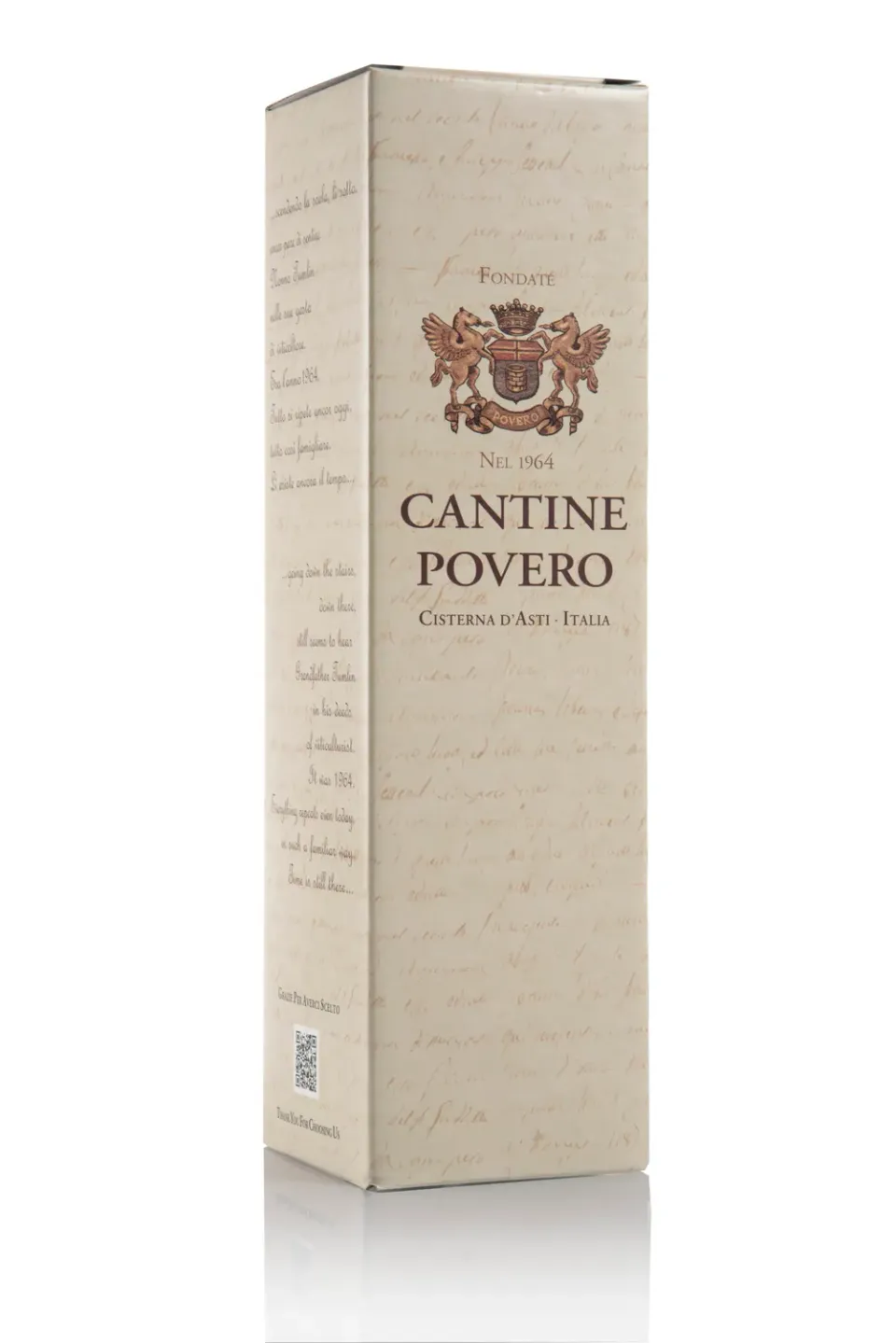 Cantine Povero cutie cadou vin 1 sticla litografata Piemonte