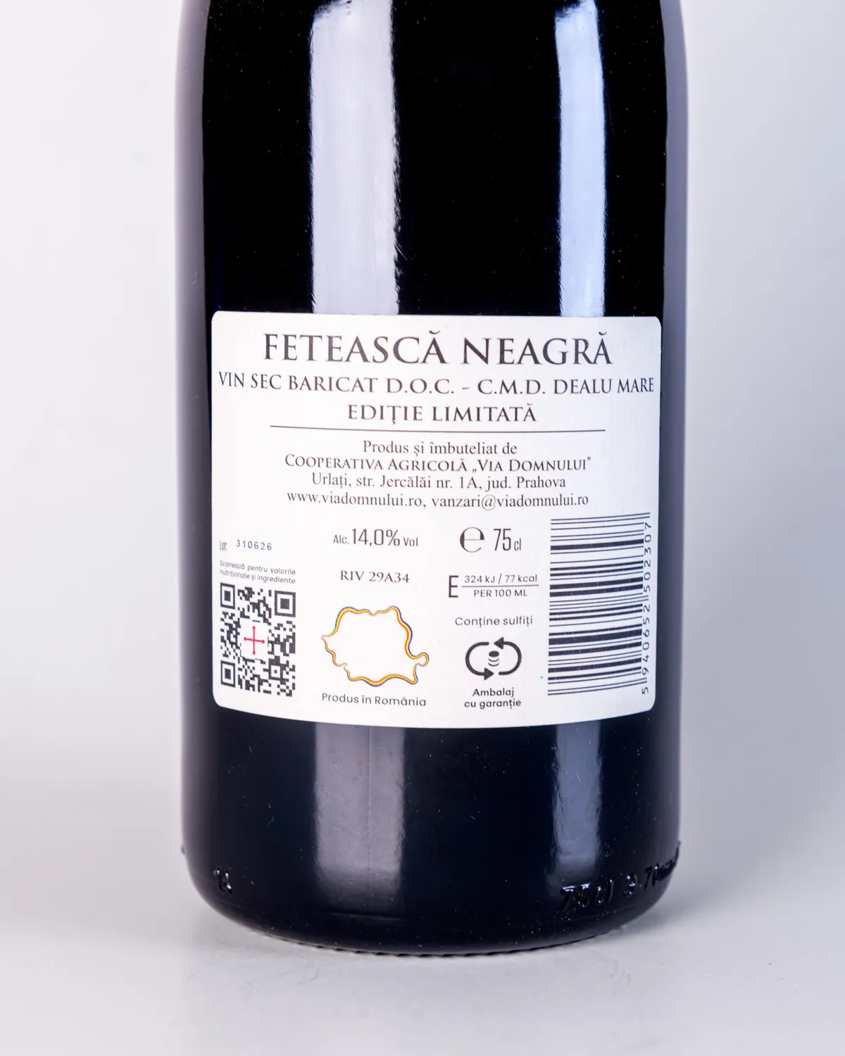 Via Domnului Feteasca Neagra DOC baricat editie limitata