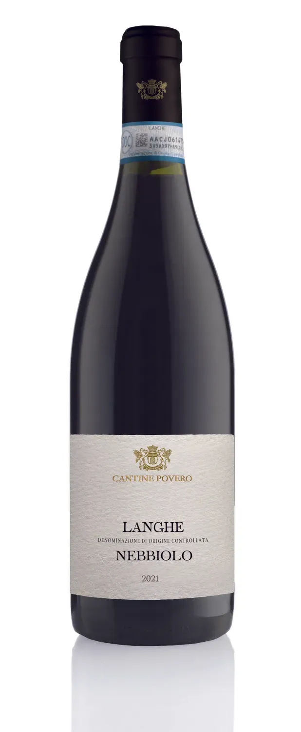 Cantine Povero Langhe Nebbiolo vin rosu 2022 sec