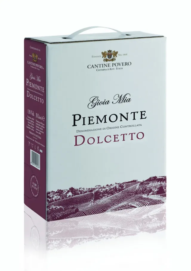 Cantine Povero Gioia Mia Piemonte DOC Dolcetto 2025 vin rosu 3L sec