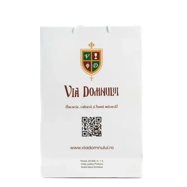Via Domnului pungă hârtie 3 sticle 36x24x9 cm cadou