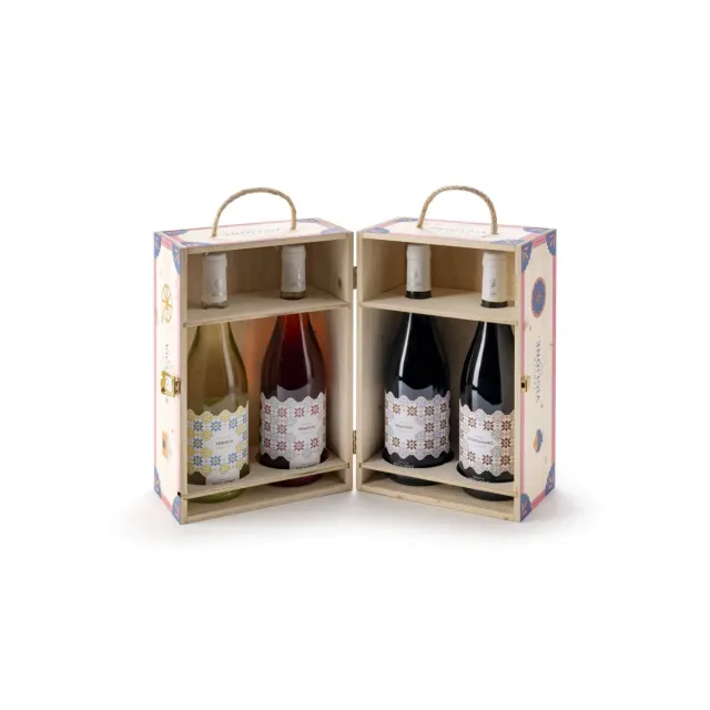 Tenuta Viglione 1937 Maioliche set 4 vinuri puglieze cadou