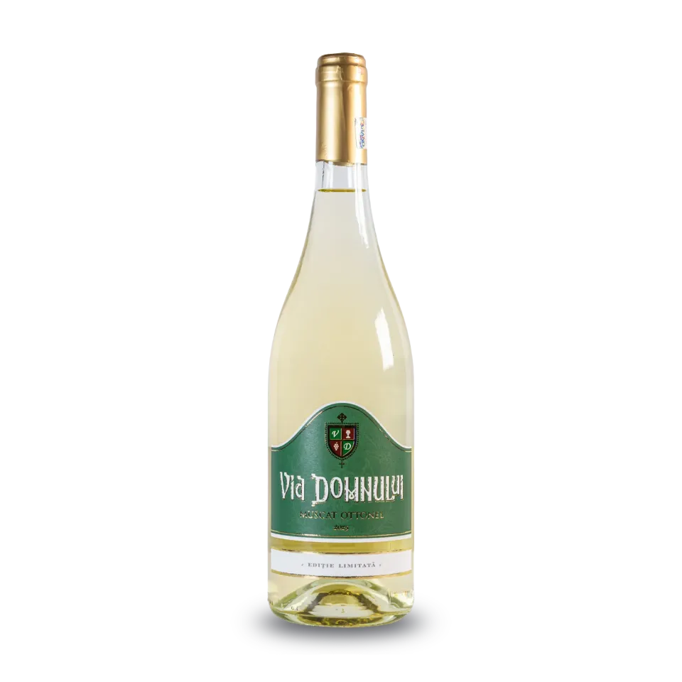 Via Domnului Muscat Ottonel DOC dulce 2025 vin alb ediție