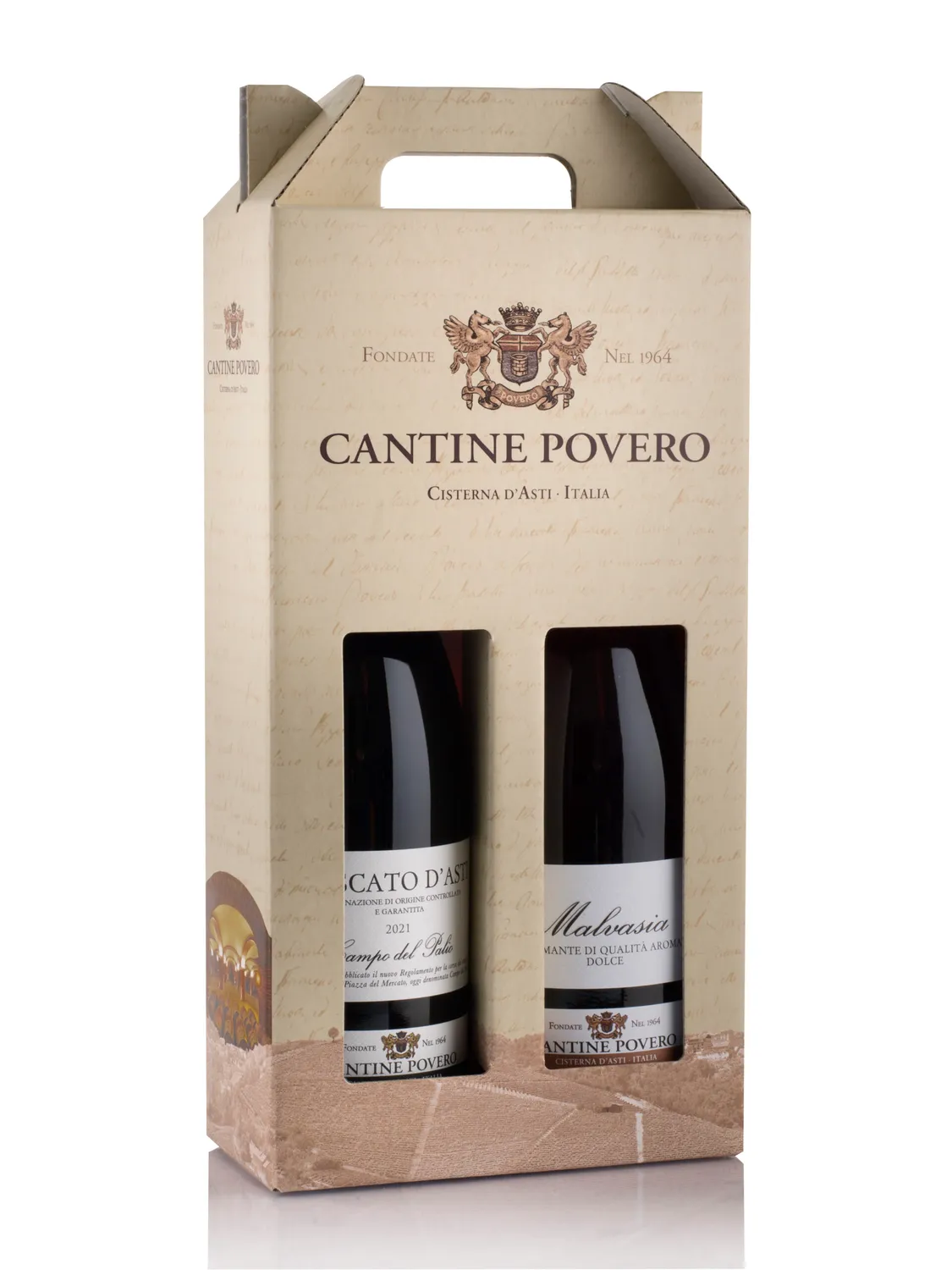 Cantine Povero Dolci come te set 2 vinuri dulci cutie