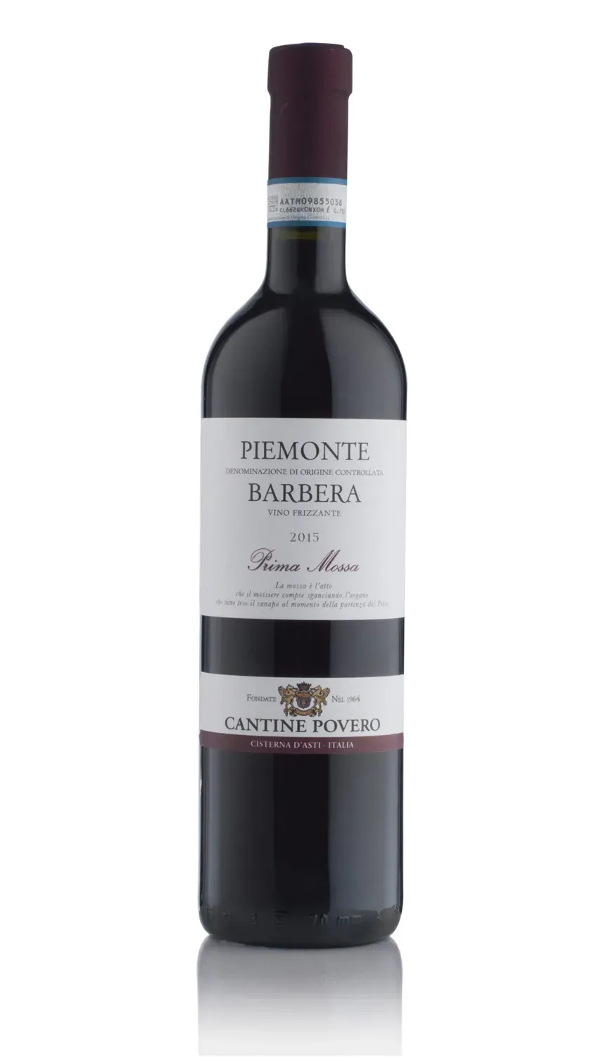 Cantine Povero Prima Mossa Barbera DOC Frizzante 2024 vin rosu